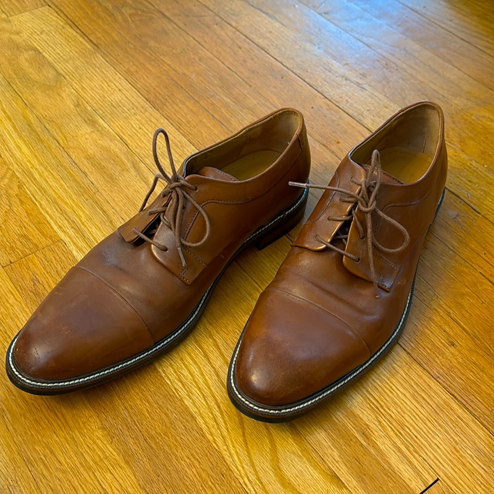 Cole Haan Men’s Brown Leather Oxfords Dress Shoe Size 11